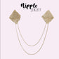 Nipple jewelry - Gold shiny metal