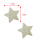 Nipple jewelry - silver metallic glitter star